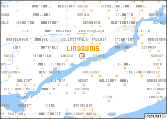 map of Lindaunis