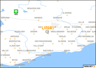 map of Lindby