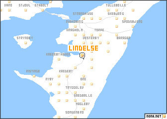 map of Lindelse