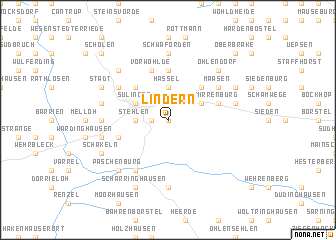 map of Lindern