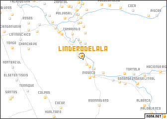 map of Lindero del Ala