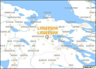 map of Lindersvik