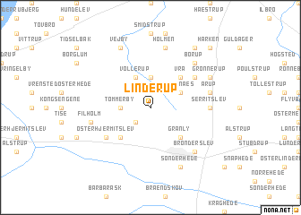 map of Linderup