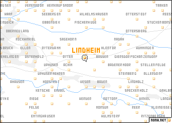 map of Lindheim