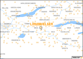 map of Lind ob Velden