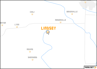 map of Lindsey