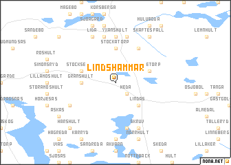 map of Lindshammar