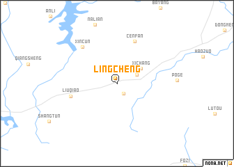map of Lingcheng