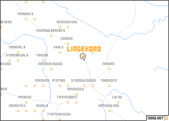 map of Lingékoro