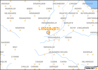 map of Linggajati