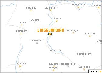map of Lingguandian