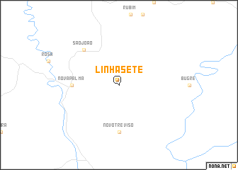 map of Linha Sete