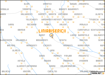 map of Linia Bisericii