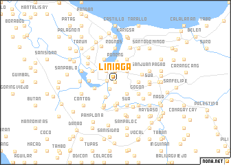 map of Liniaga