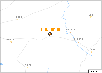 map of Linjiacun
