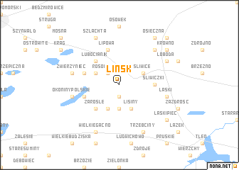 map of Lińsk