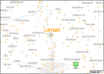 map of Lintgen