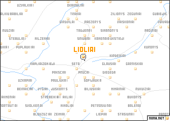 map of Lioliai