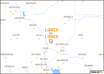 map of Lipack