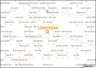 map of Lipa Krępa