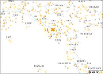 map of Lipa