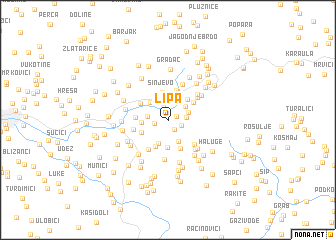 map of Lipa