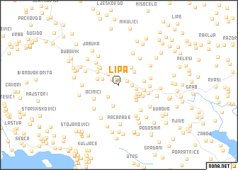 map of Lipa