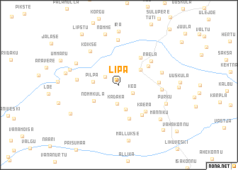 map of Lipa