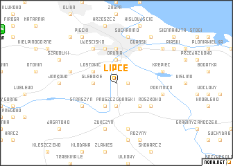 map of Lipce