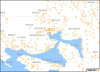 map of Lipci