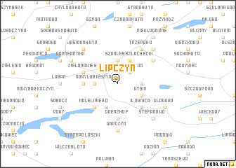 map of Lipczyn