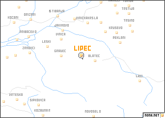map of Lipec