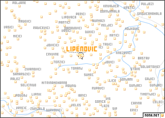 map of Lipenović