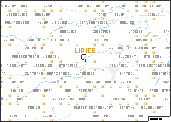 map of Lipice