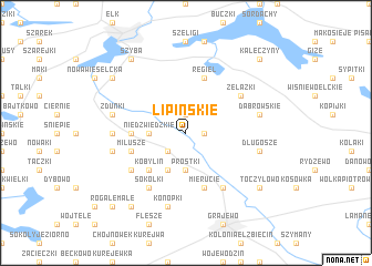 map of Lipińskie