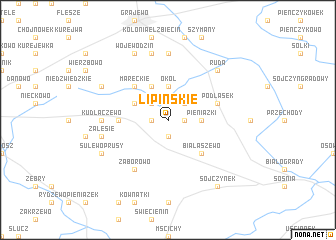 map of Lipińskie