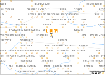 map of Lipiny