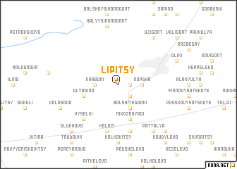 map of Lipitsy