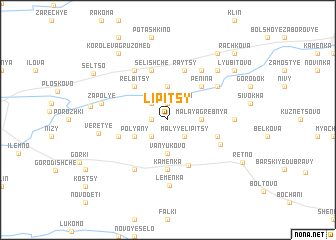 map of Lipitsy