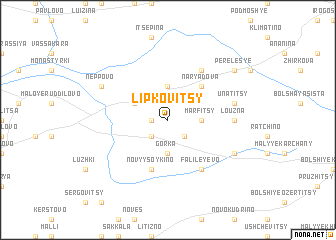 map of Lipkovitsy