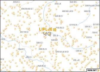 map of Liplje