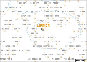 map of Lipnica