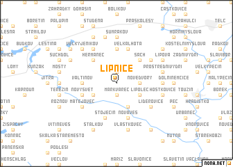 map of Lipnice