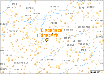 map of Liporašće