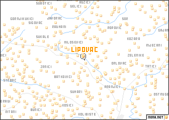 map of Lipovac