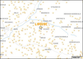 map of Lipovac