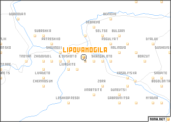 map of Lipova Mogila