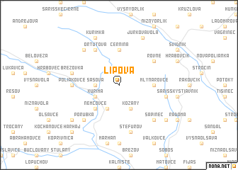 map of Lipová