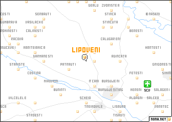 map of Lipoveni