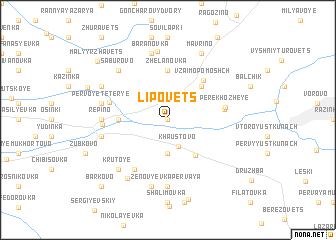 map of Lipovets